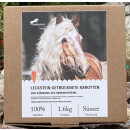 Wildlutscher Leckstein f&uuml;r Pferde und Ponys Getrocknete Karotten 1,6 kg