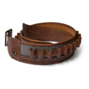 Waidmanns Leder Patronengürtel Janko Braun/ Grau...