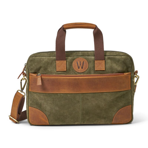 Waidmanns Leder Laptop Tasche Arko Cafe/Dk.Olive