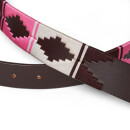 Waidmanns Unisex Pologürtel Marley Pink Weiß