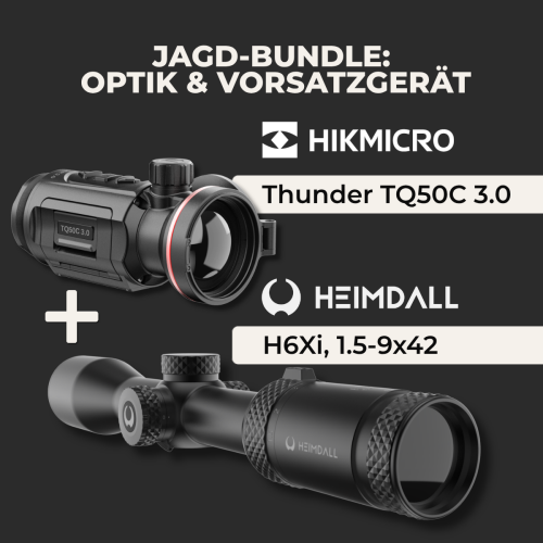 Bundle Hikmicro TQ50C 3.0 + Heimdall Zielfernrohr H6Xi 1.5-9x42